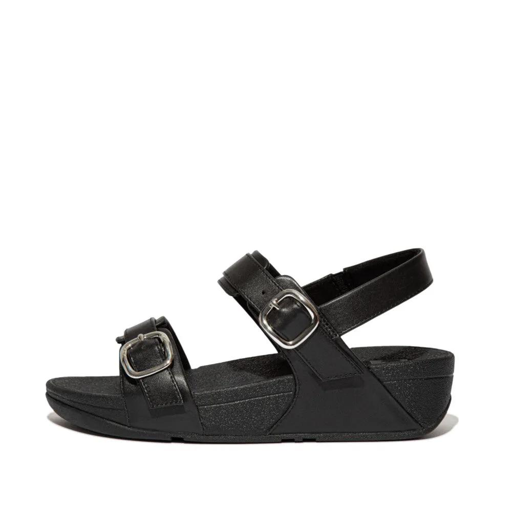 รองเท้าแตะแบบรัดส้น ผู้หญิง รุ่น LULU ADJUSTABLE-BUCKLE LEATHER BACK-STRAP SANDALS