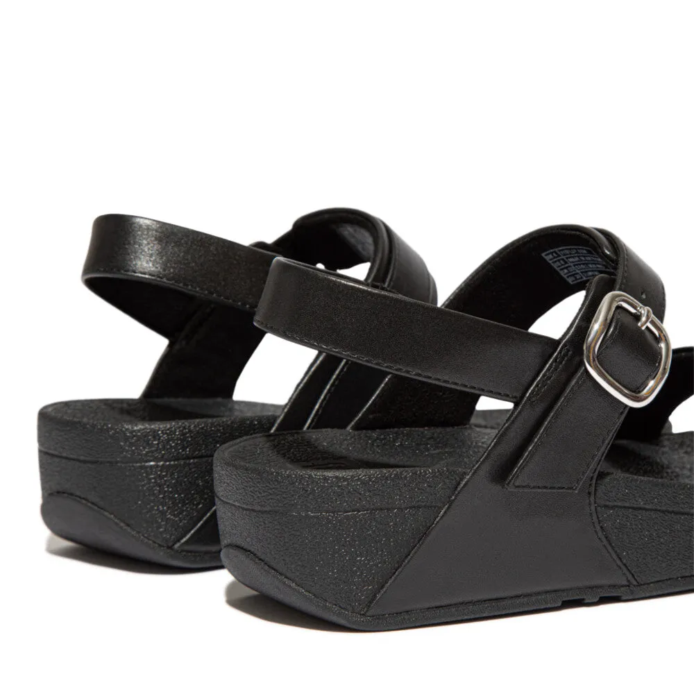 รองเท้าแตะแบบรัดส้น ผู้หญิง รุ่น LULU ADJUSTABLE-BUCKLE LEATHER BACK-STRAP SANDALS